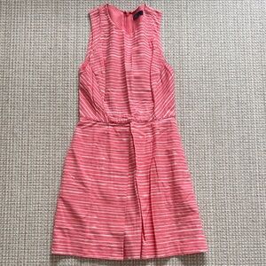 GAP Coral White Striped Dress Women’s size 6T tall